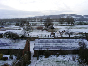 Yarkhill Court Barns in the Snow